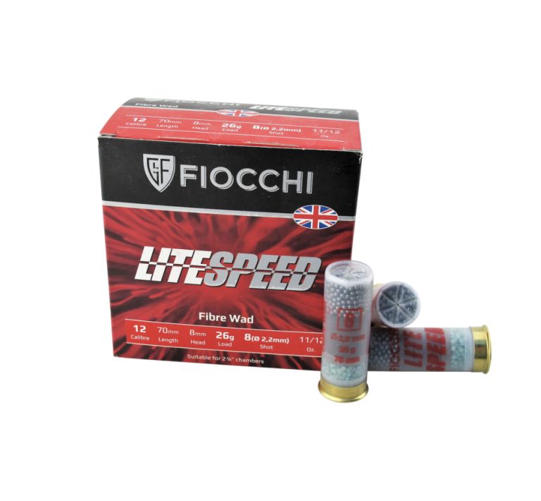 Cartucce calibro 12 LiteSpeed borra feltro 26 grammi pb 8