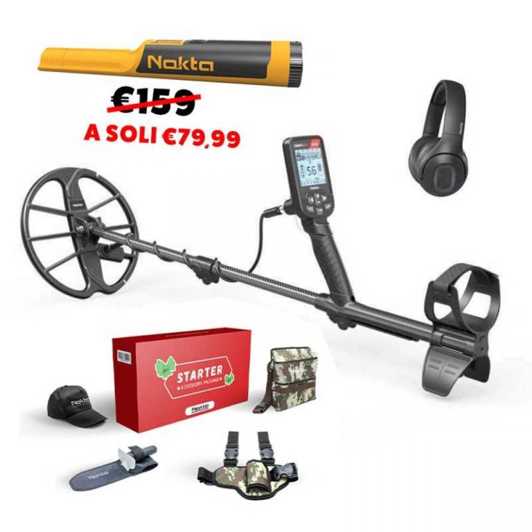 Cerca metalli metal detector Simplex Ultra WHP in Kit con Nokta AccuPOINT e Starter Pack