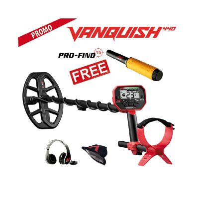 Metal detector cerca metalli VANQUISH 440 in promozione Minelab