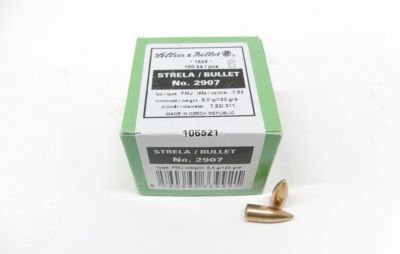 Palle cal. 30 (.311 - 7,92) ogive  124 grani FMJ (per 7,62x39) Sellier & Bellot