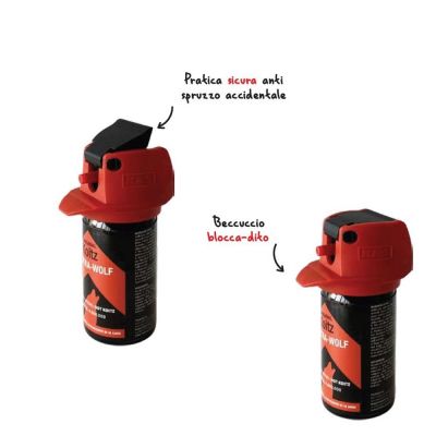 Spray anti aggressione CONTRA WOLF per la difesa personale da animali Defence System