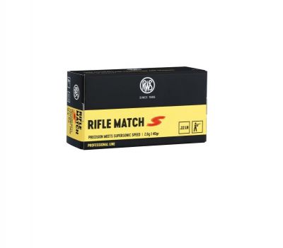Cartucce cal. 22 LR modello Rifle Match S RWS