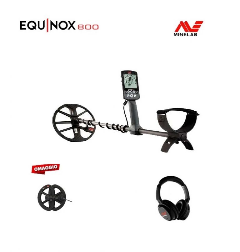 Metal detector Equinox 800 con piastra da 6" in omaggio