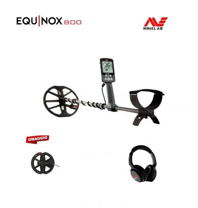 Metal detector Equinox 800 con piastra da 6" in omaggio Minelab