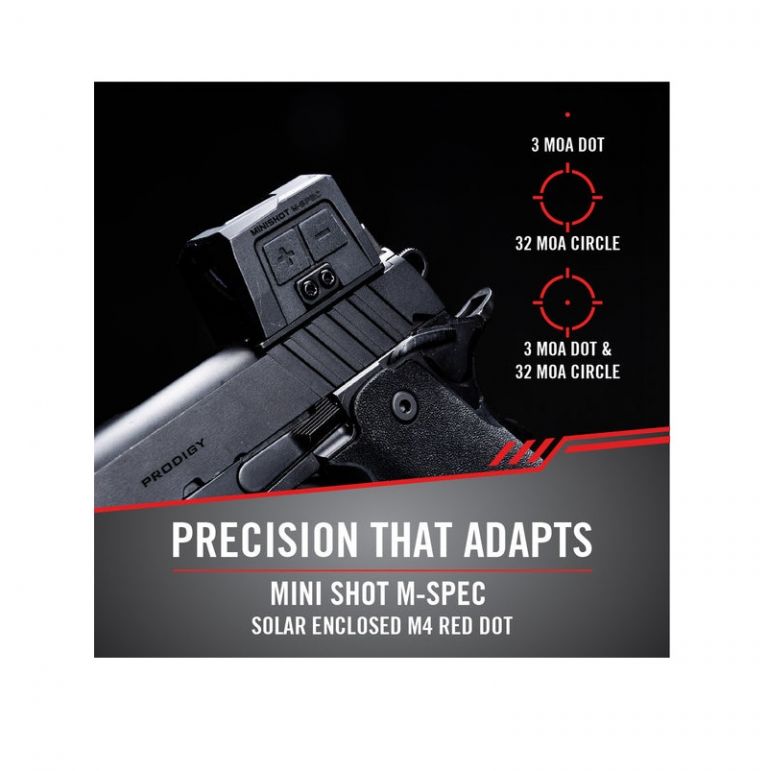 Red Dot Minishot M-Spec Mirino a punto rosso M4 con pannello solare SM26071