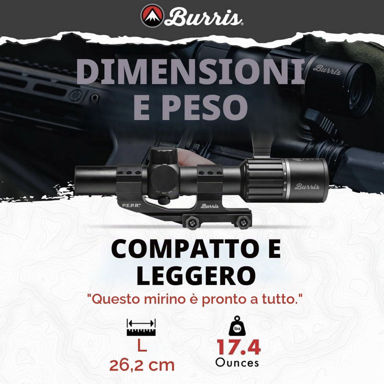 Ottica da battuta RT-6 1-6x24 Reticolo Ballistic AR 200472