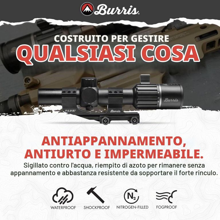 Ottica da battuta RT-6 1-6x24 Reticolo Ballistic AR 200472