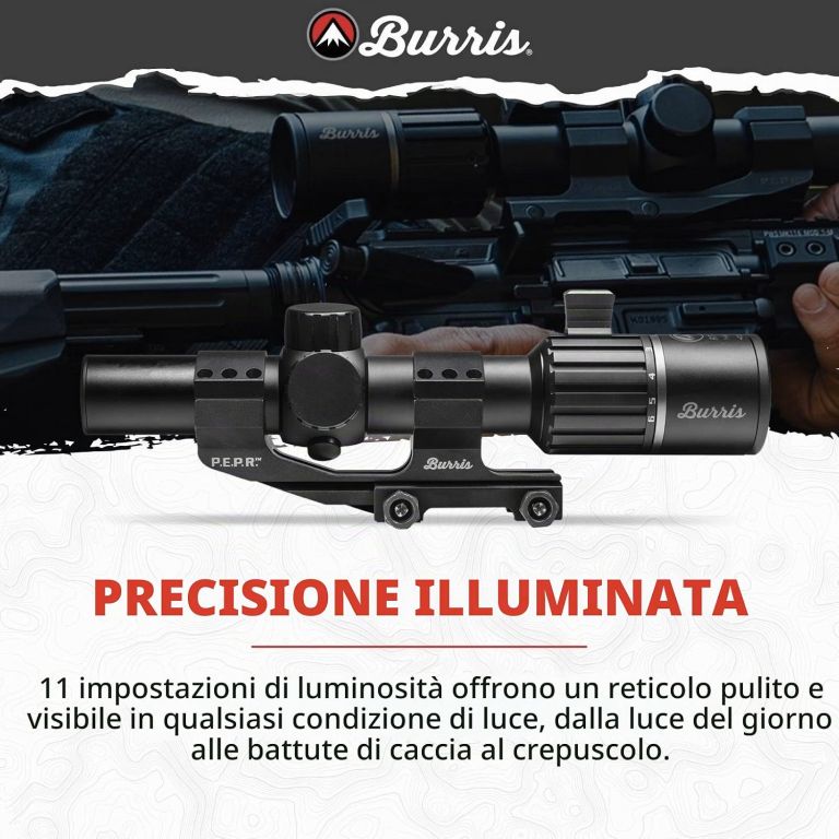 Ottica da battuta RT-6 1-6x24 Reticolo Ballistic AR 200472