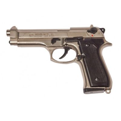 Pistola a salve semiautomatica 92 nikel calibro 8 mm Bruni