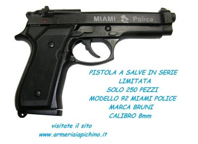 Pistola a salve semiautomatica 92/98 cal. 8mm SERIE LIMITATE Bruni