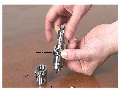 Lee boccole montaggio die 2 pezzi lock ring eliminator 90600 LEE