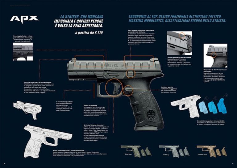 PISTOLA SEMIAUTOMATICA CALIBRO 9X21 MODELLO APX - La Striker di Beretta