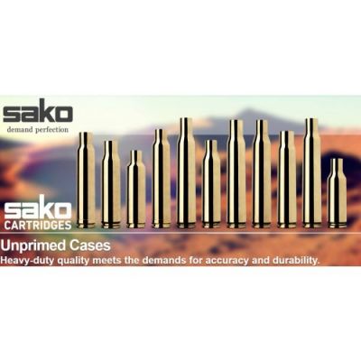 Confezione da n° 100 bossoli non innescati calibro 8x57 JS SAKO