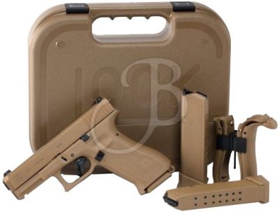 Pistola semiautomatica calibro 9x21 modello 19X FDE Sport Glock