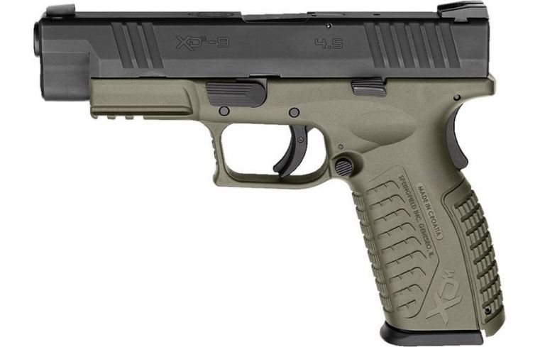 PISTOLA XDM-9 4.5" CAL 9x21 BICOLORE NERO/VERDE