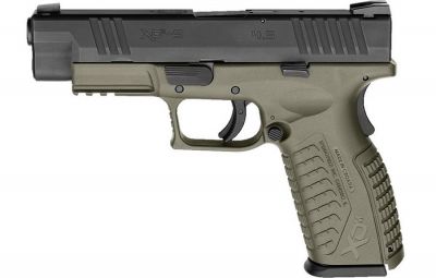 PISTOLA XDM-9 4.5" CAL 9x21 BICOLORE NERO/VERDE HS