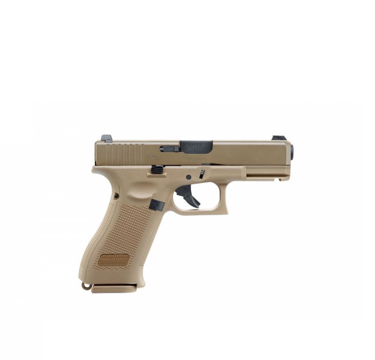 Pistola a gas scarrellante modello Glock 19X airsoft calibro 6mm